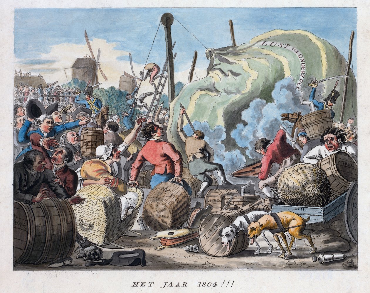 Het Jaar 1804, ca. 1794 door Dutch School