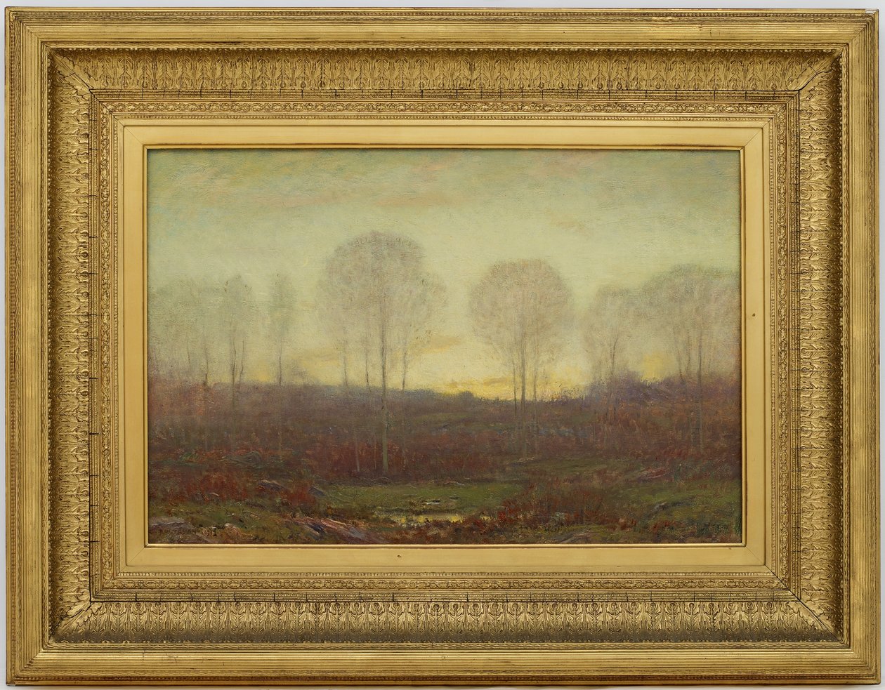 Schemering: November door Dwight William Tryon