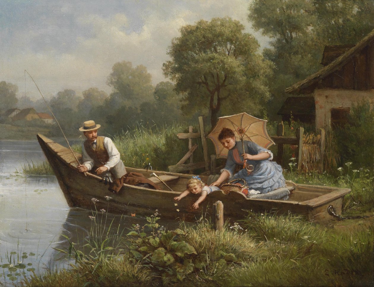 In de zomerfrisheid door E. Hader