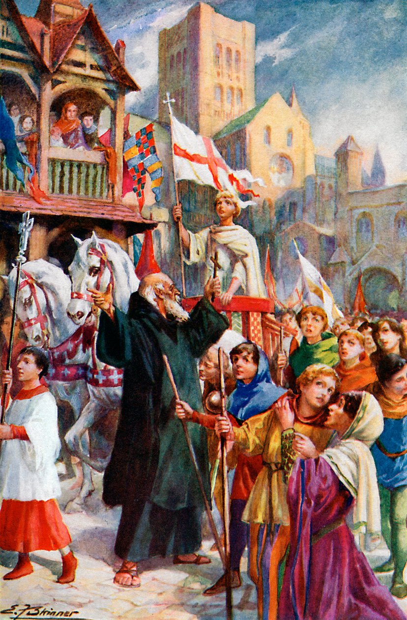 De Kinderkruistocht van 1212, ca. 1920 door EF Skinner