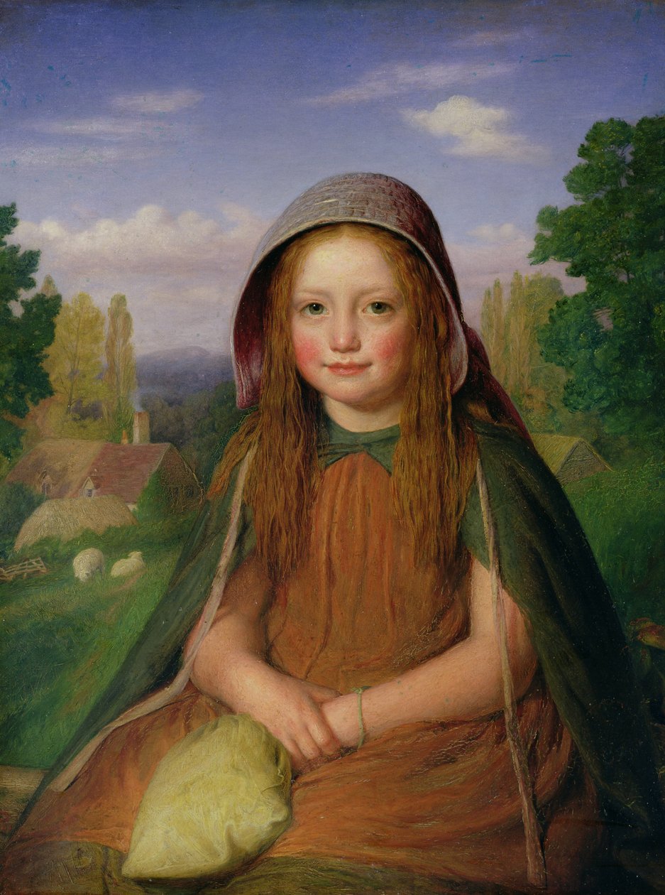 Een Meisje, 1861 door E.T. Davies