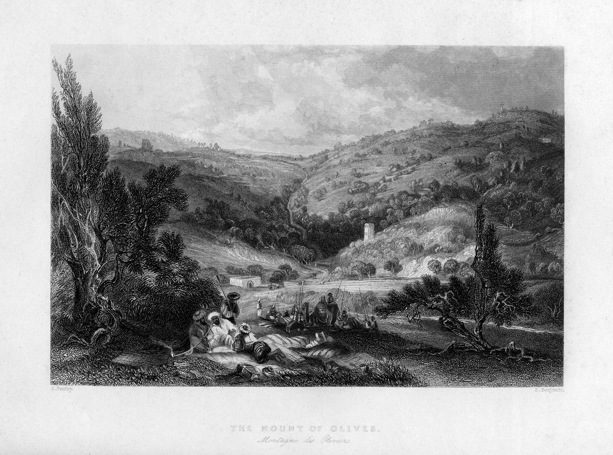 De Olijfberg, Israël. door E Benjamin