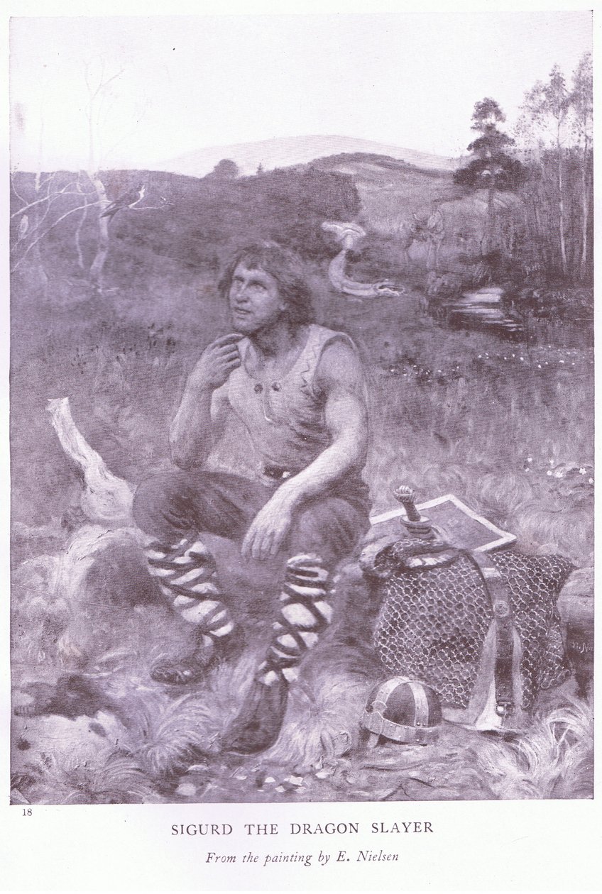 Sigurd de drakendoder door E. Neilson