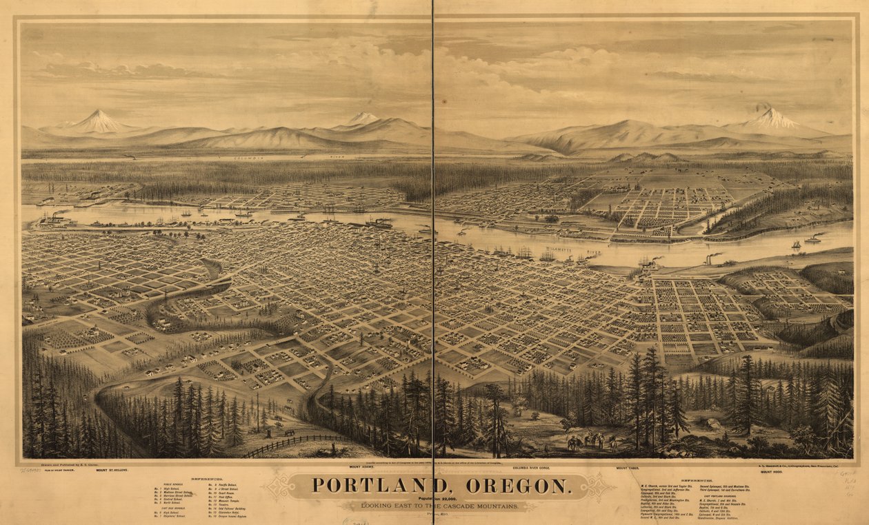 Portland, Oregon door E. S. Glover