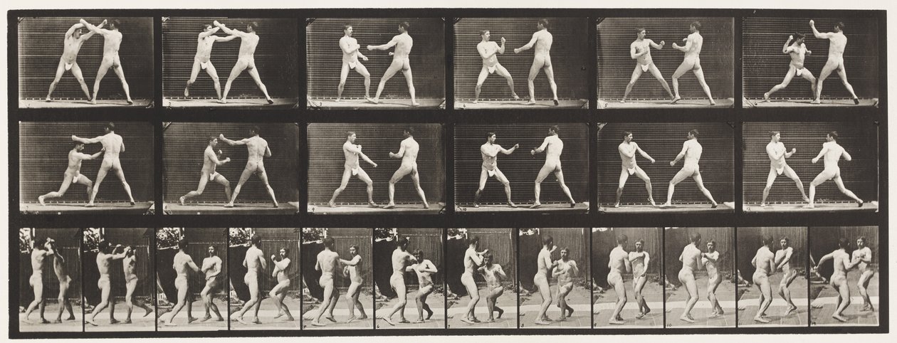 Plaat 329. Boksen; (Schoenen) door Eadweard Muybridge