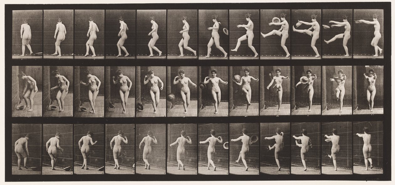 Een Hoed Schoppen door Eadweard Muybridge
