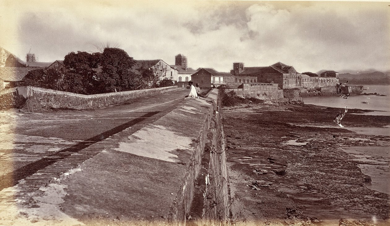 De muren, Panama door Eadweard Muybridge