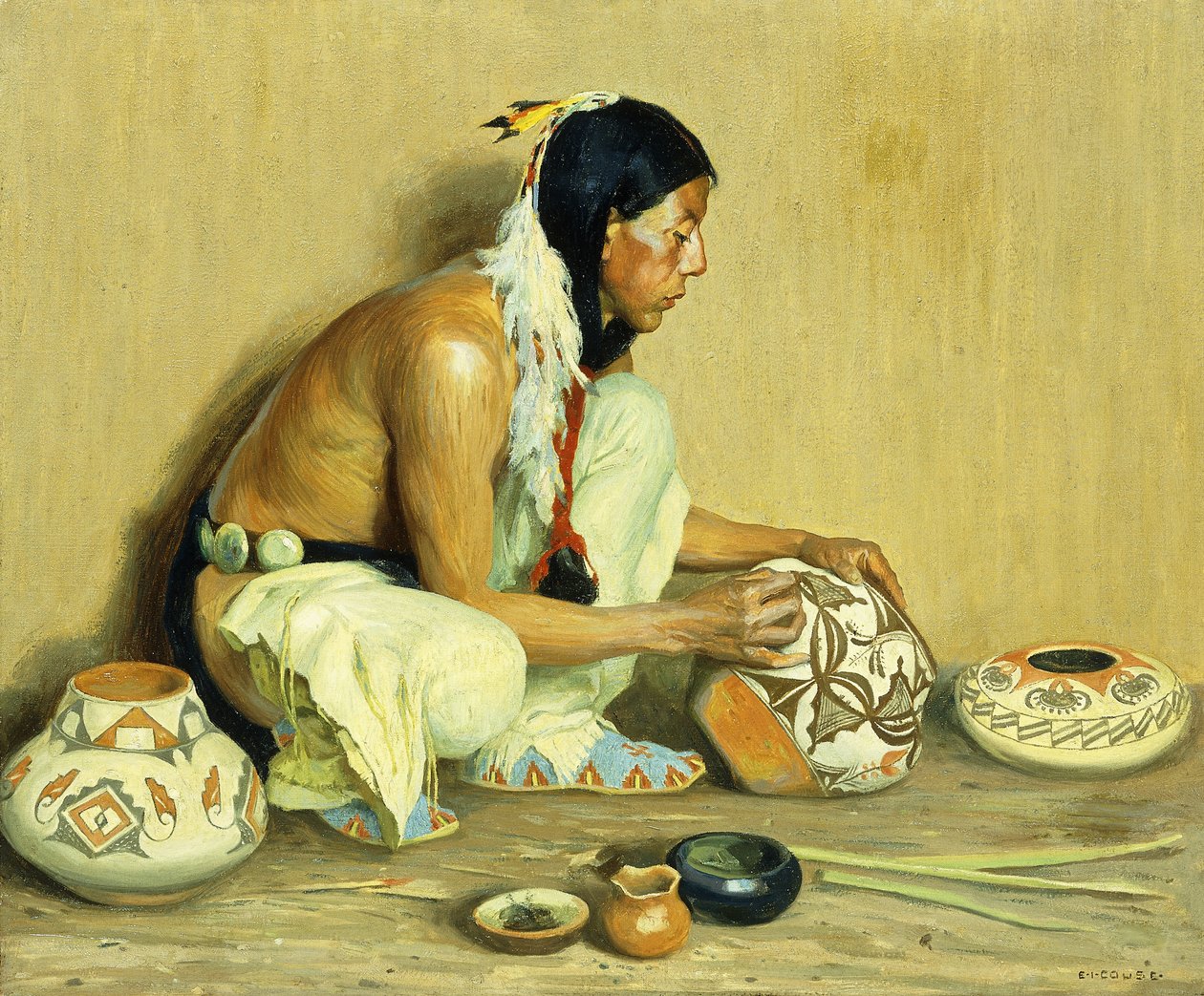 De Pottenbakker door Eanger Irving Couse