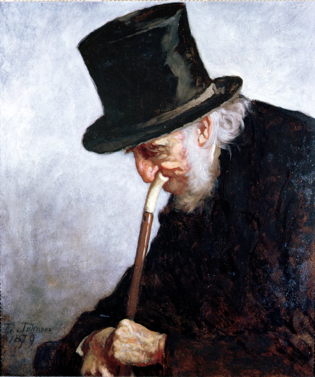 Een gepensioneerde zee kapitein uit Massachusetts, 1879 door Eastman Johnson