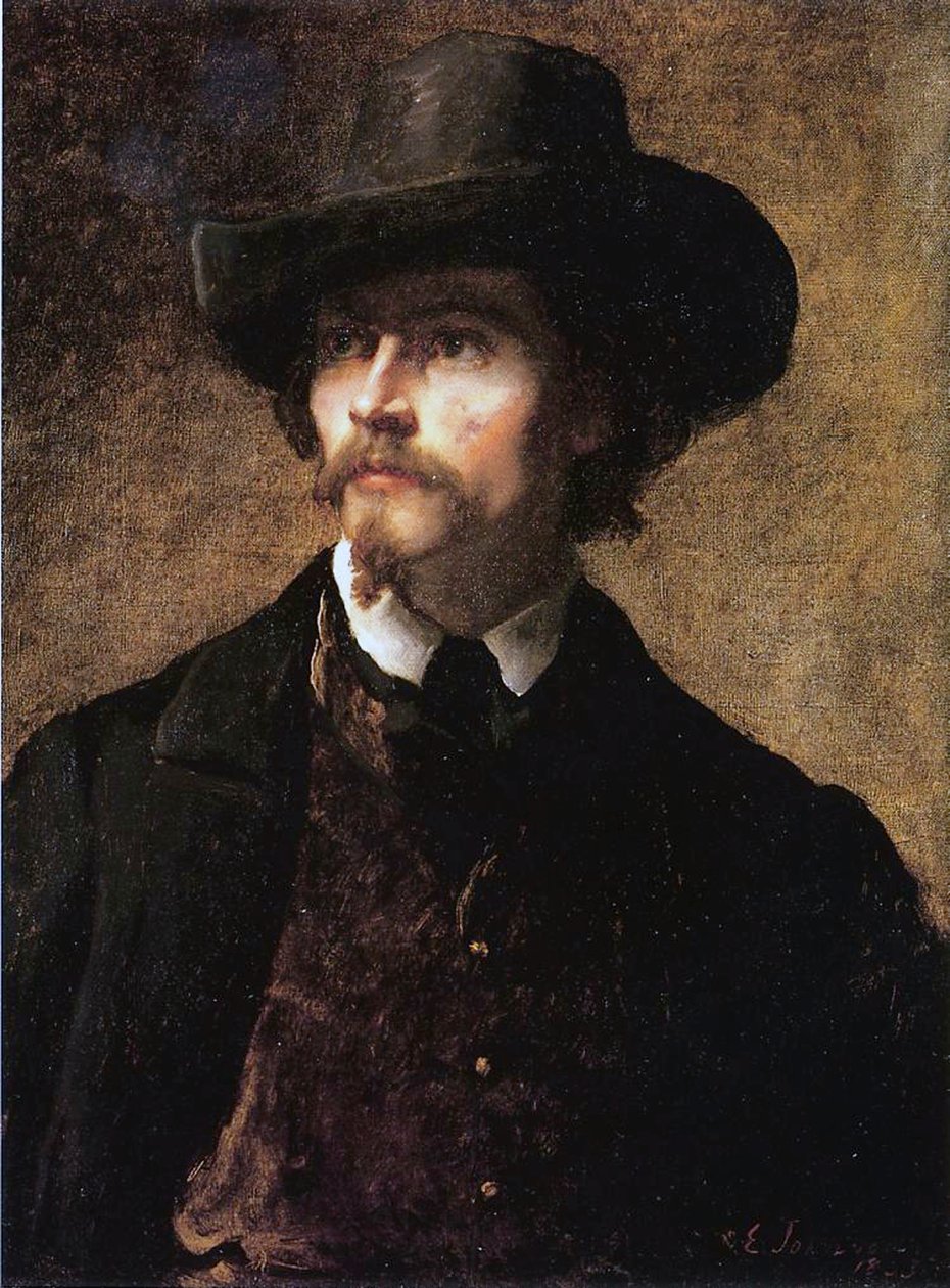 Zelfportret, 1853 door Eastman Johnson