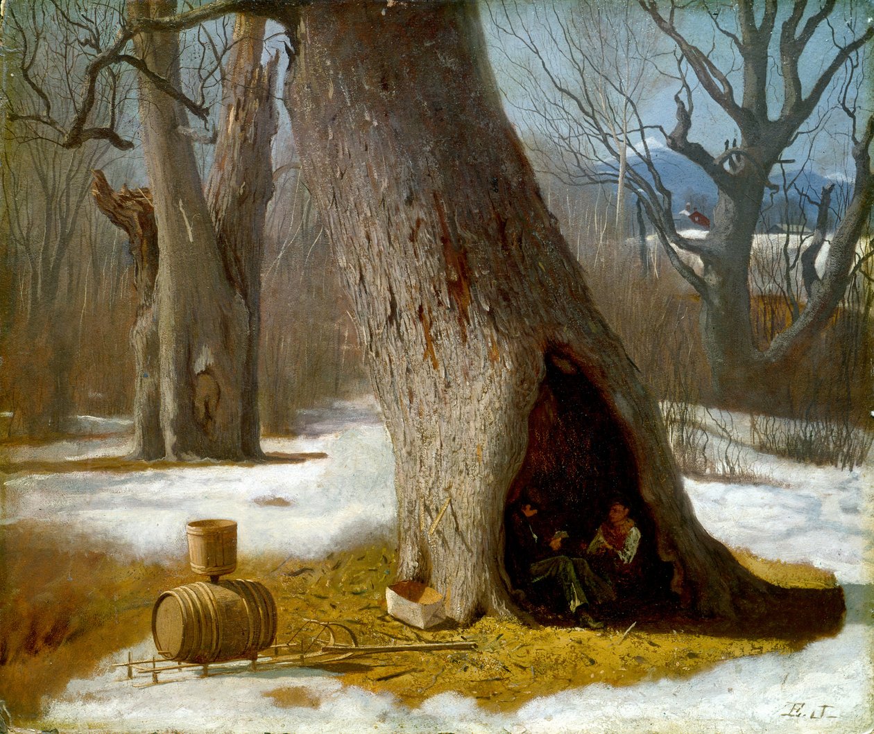 De Spijbelaars, ca. 1870 door Eastman Johnson