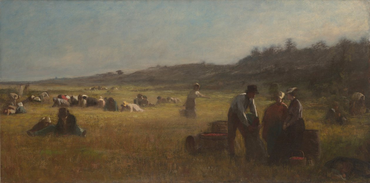 Cranberryplukkers door Eastman Johnson