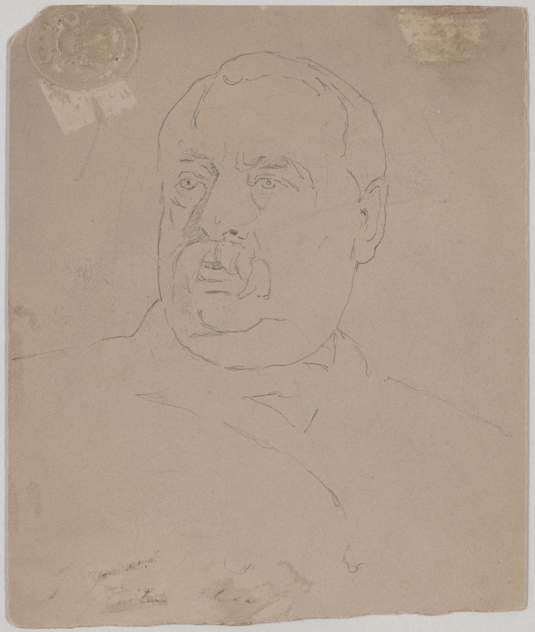 Grover Cleveland [verso] door Eastman Johnson