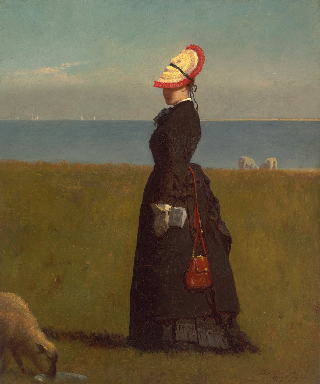Lammetjes, Nantucket door Eastman Johnson
