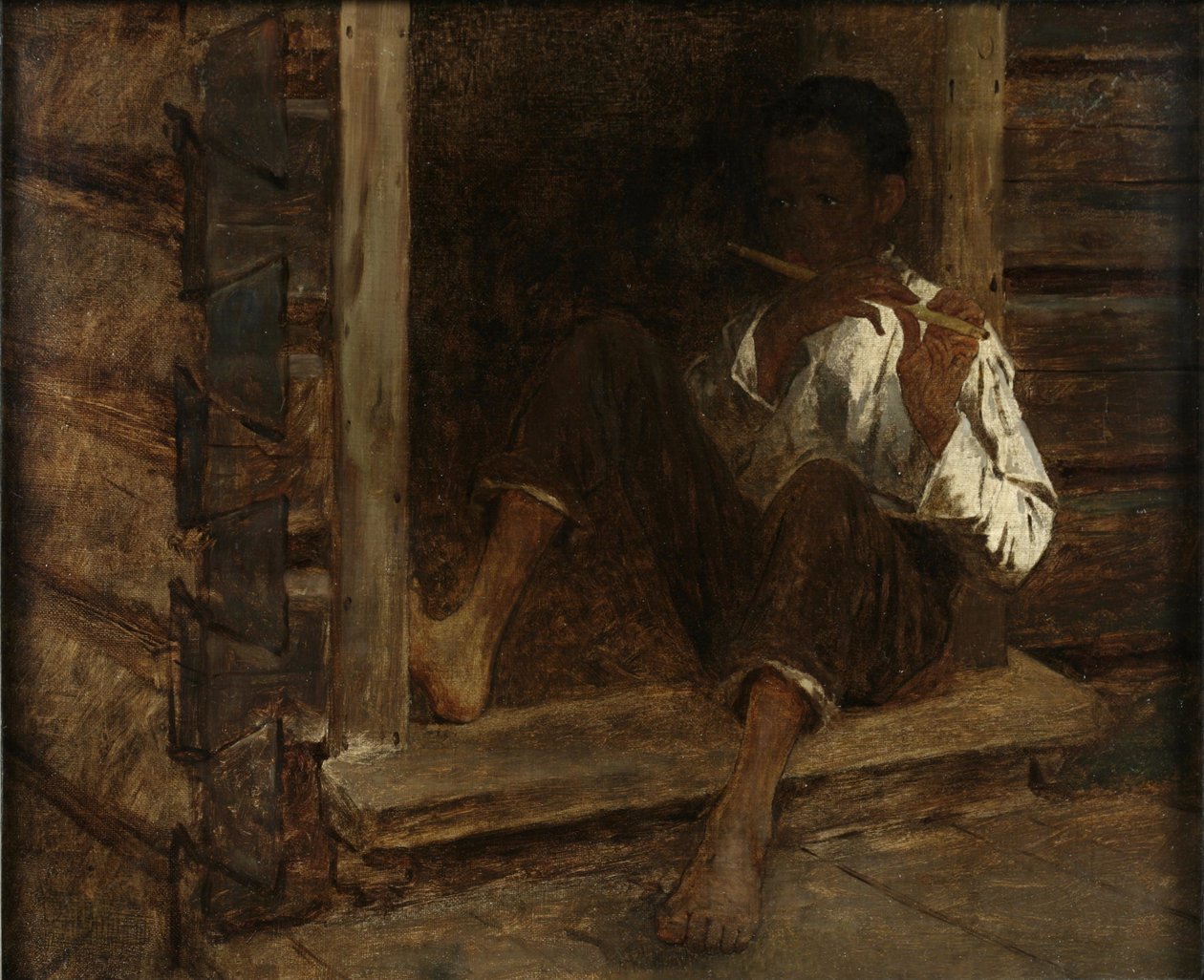 Negerjongen door Eastman Johnson