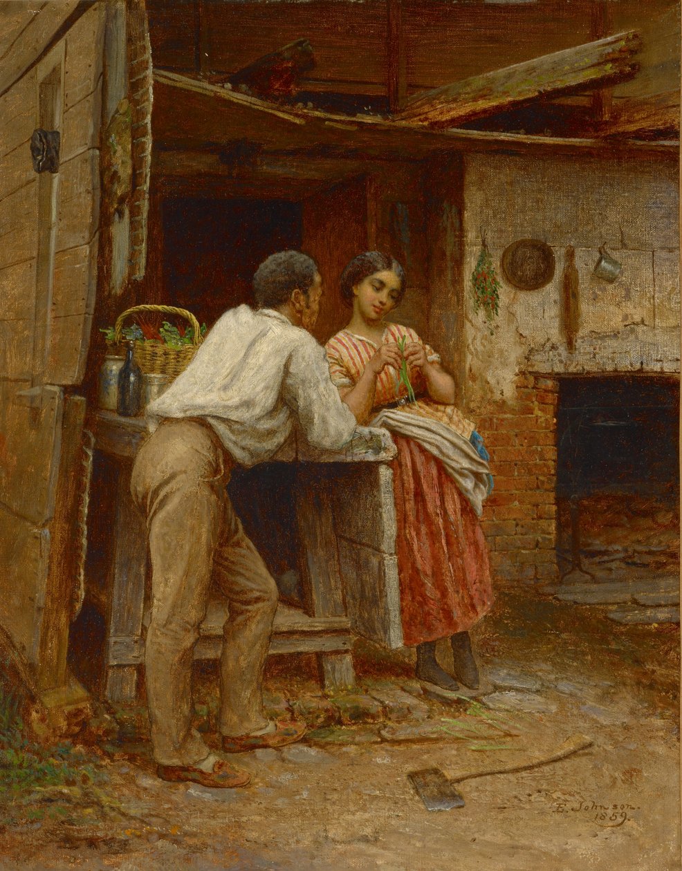 Zuidelijke Hofmakerij door Eastman Johnson