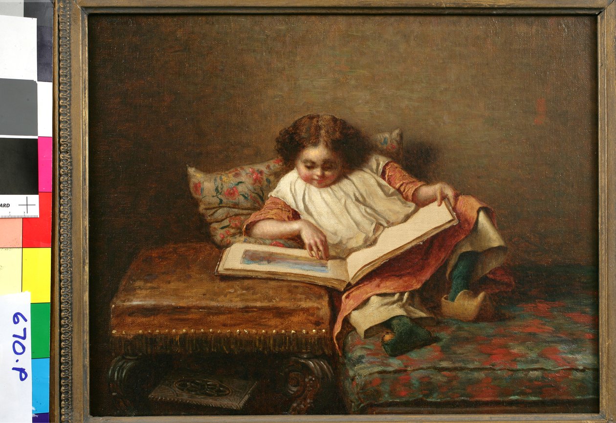 De Kunstliefhebber door Eastman Johnson
