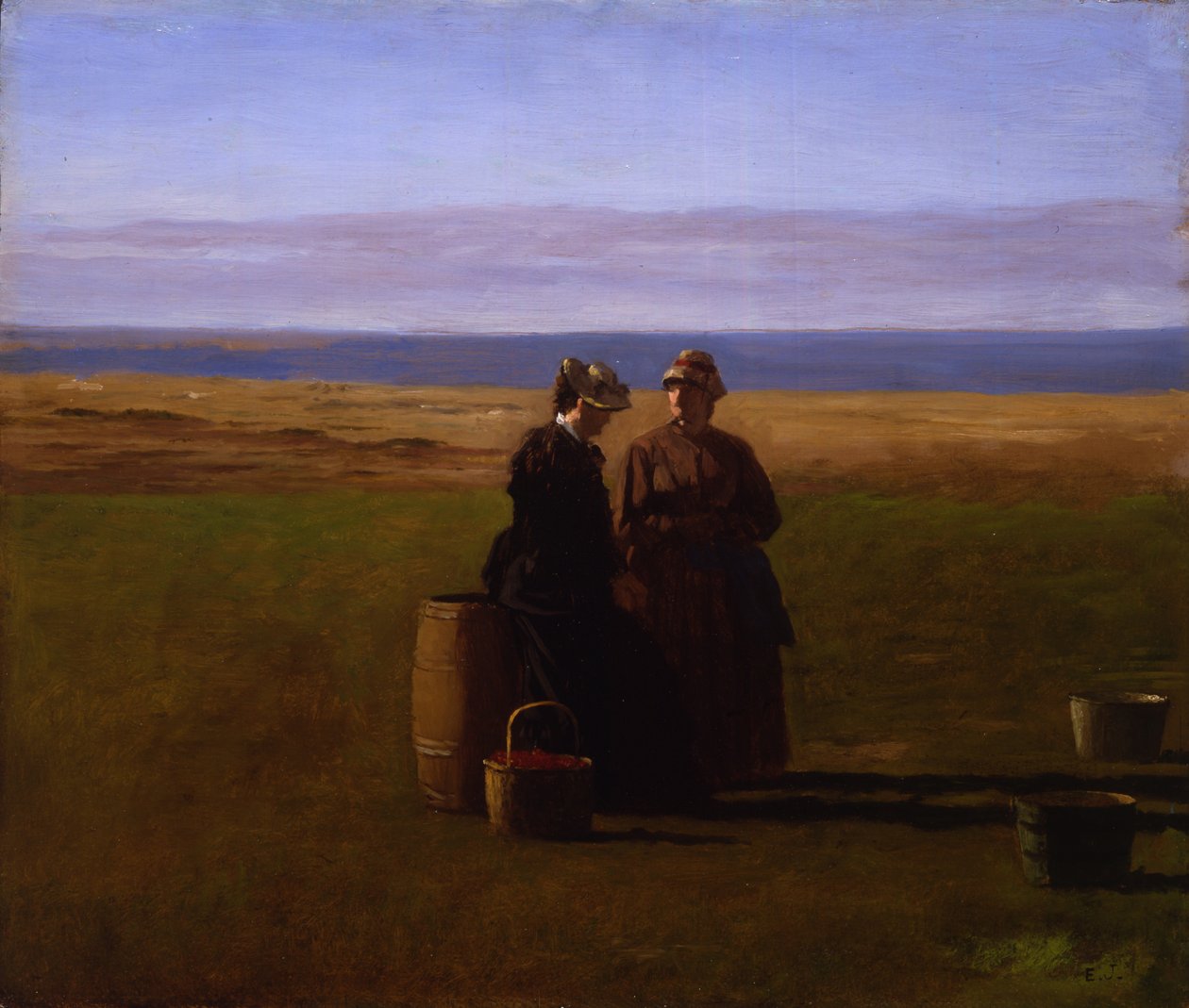 Het Gesprek, 1879 door Eastman Johnson