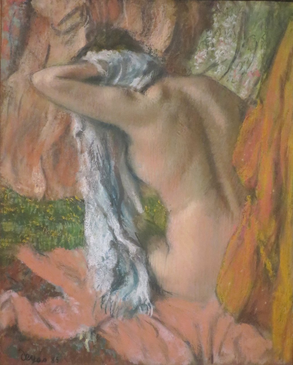 Na het bad door Edgar Degas