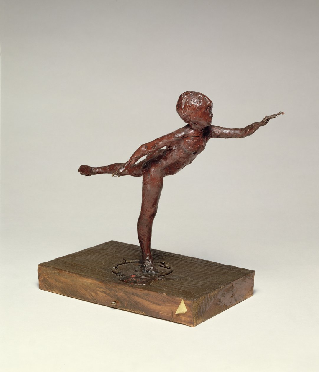 Arabesk over het rechterbeen, linkerarm voor, c.1882-95 door Edgar Degas