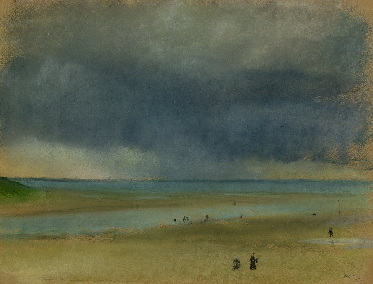 Aan zee door Edgar Degas
