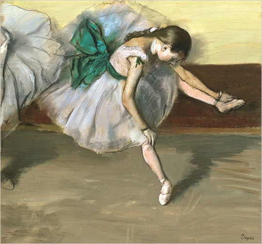 Danser in rust door Edgar Degas