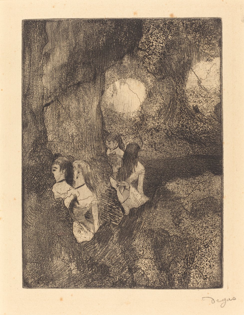 Dansers in de Coulissen door Edgar Degas