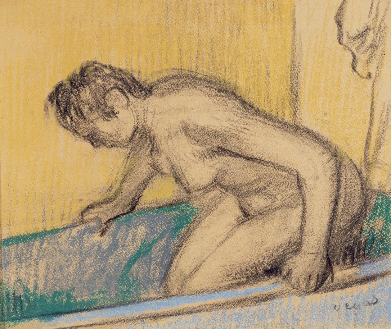 In bad, ca. 1883 door Edgar Degas