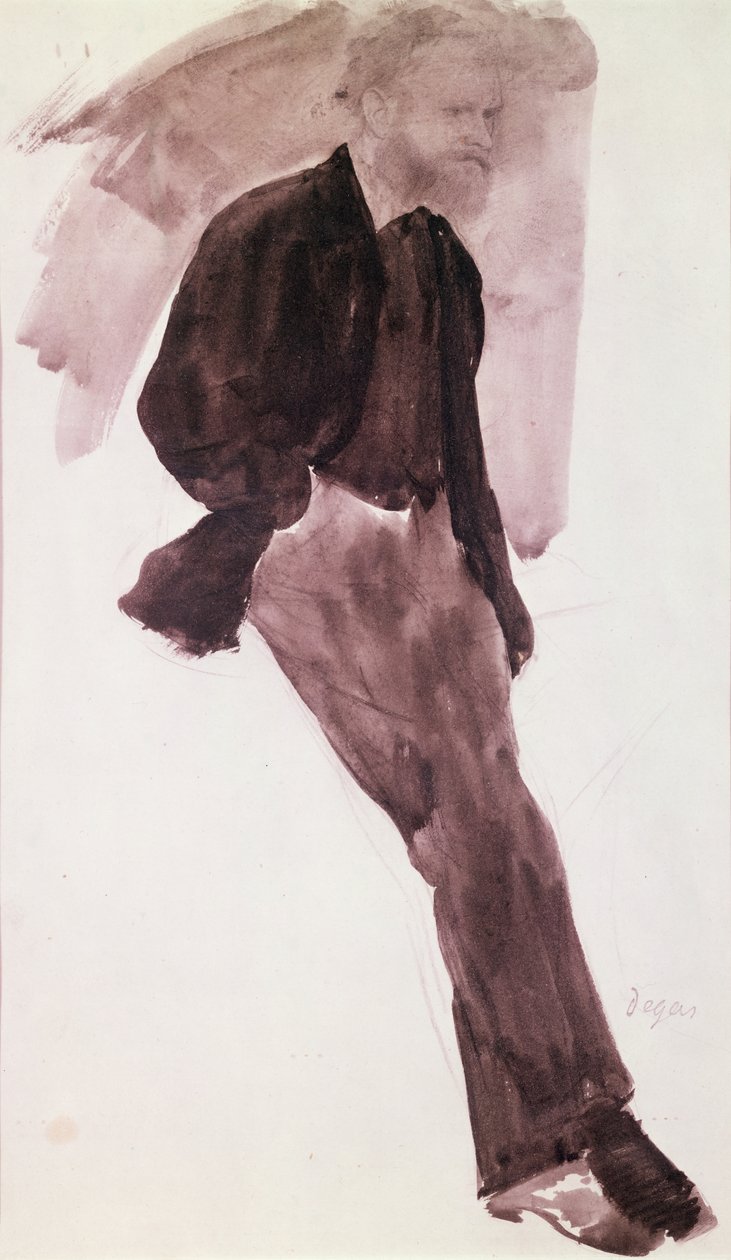 Portret van Manet door Edgar Degas