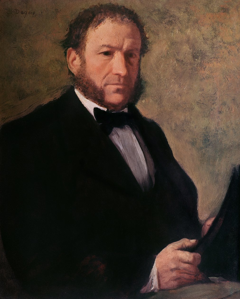 Portret van Monsieur Ruelle, 1861 door Edgar Degas