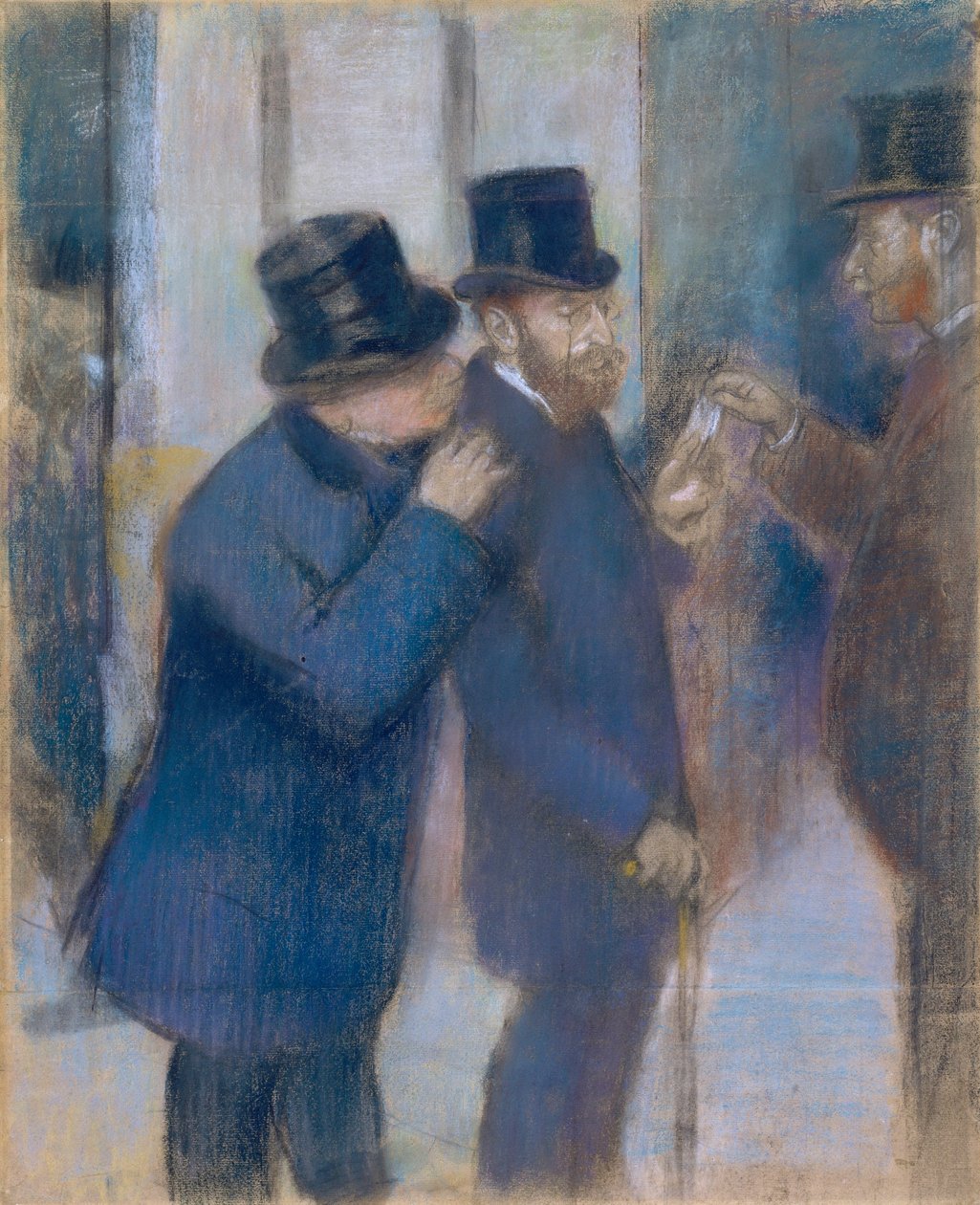 Portretten op de beurs door Edgar Degas