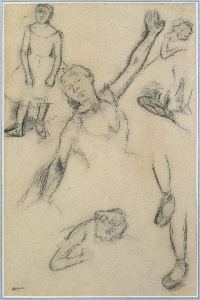 Studie van dansers door Edgar Degas