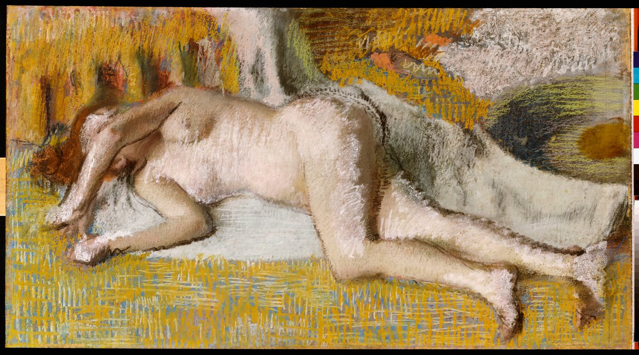 Na het bad door Edgar Degas