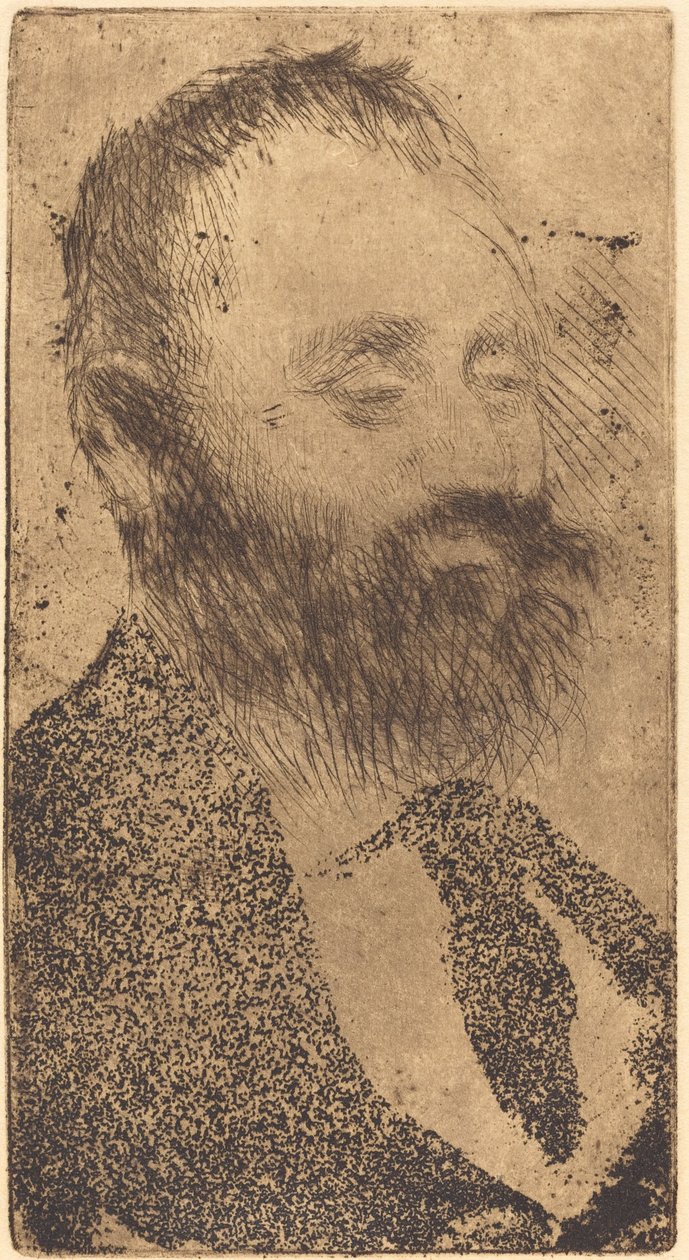 Alphonse Hirsch door Edgar Degas
