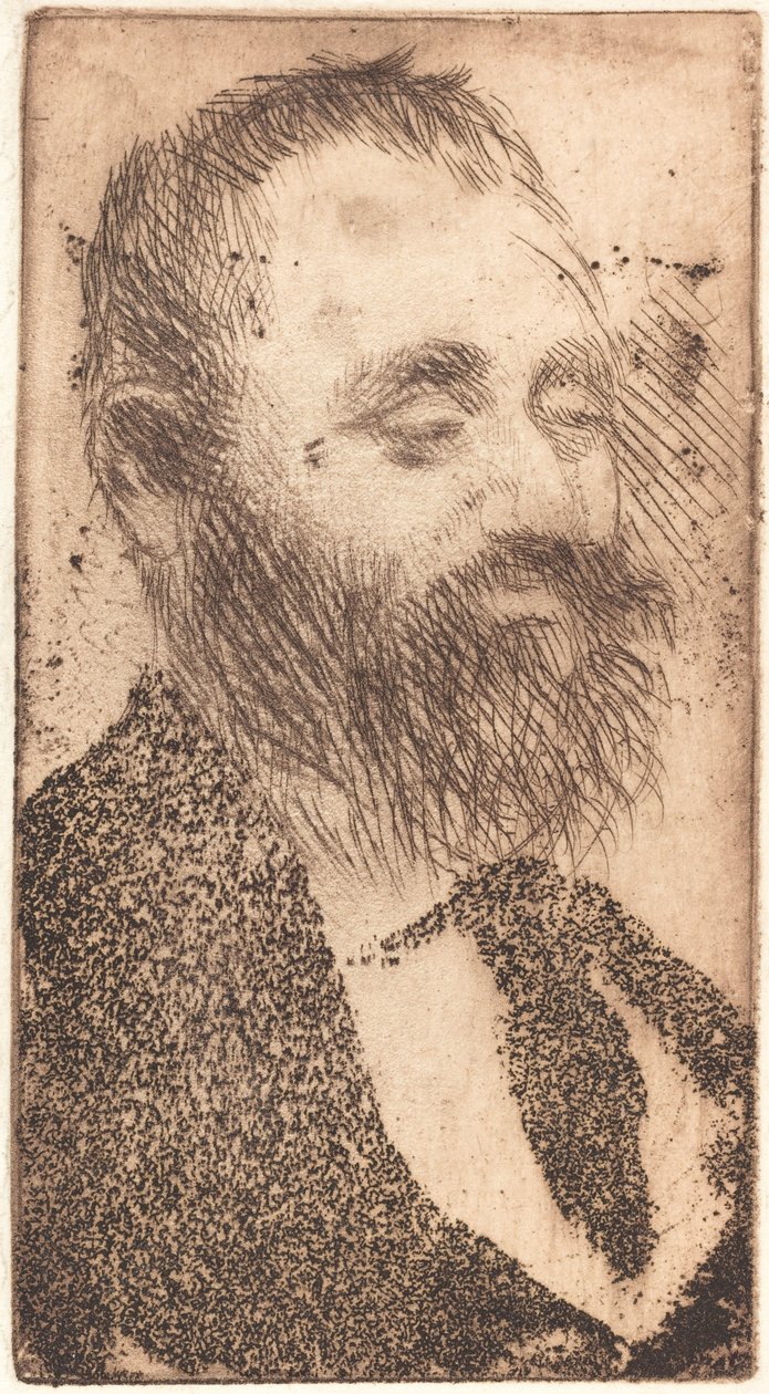 Alphonse Hirsch, 1875 door Edgar Degas