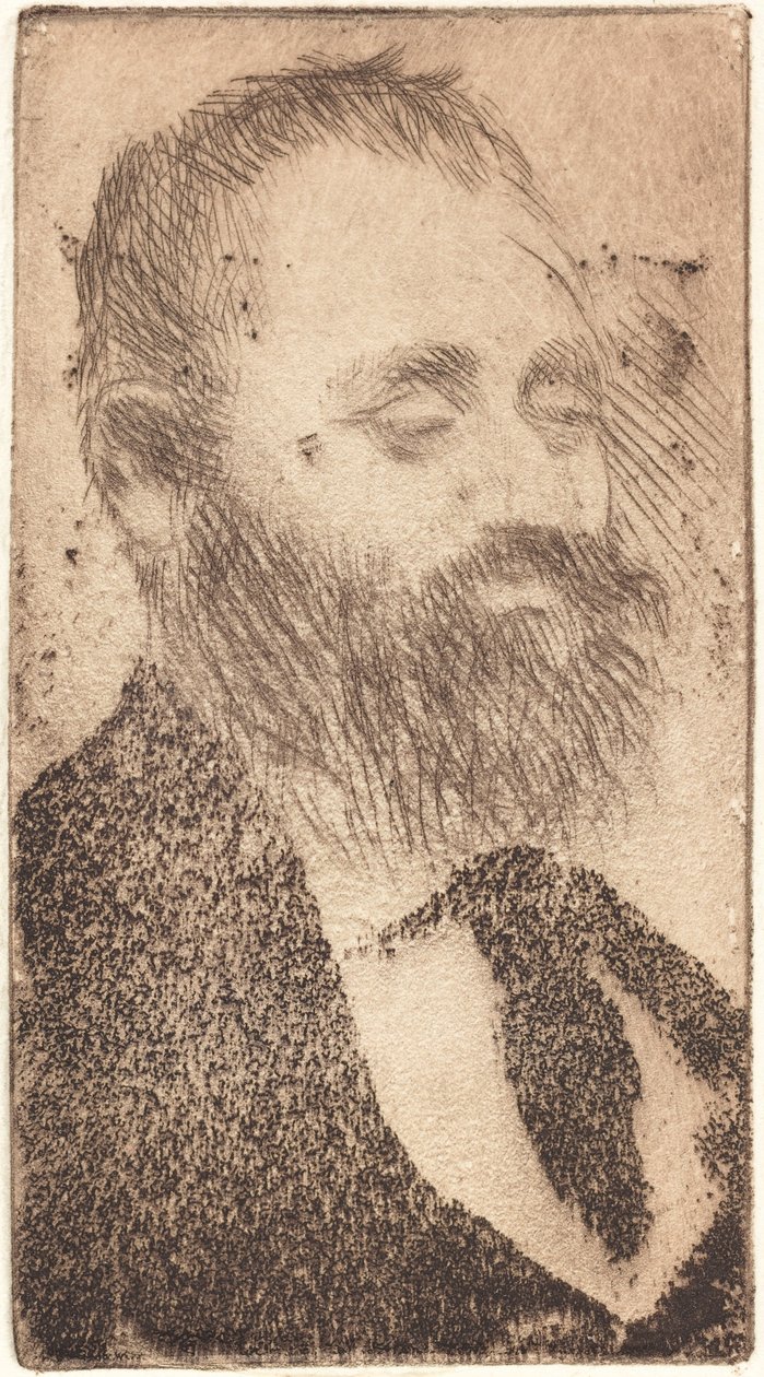 Alphonse Hirsch, 1875 door Edgar Degas