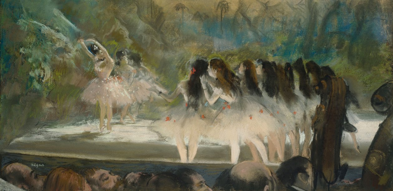 Ballet in de Parijse Opera door Edgar Degas
