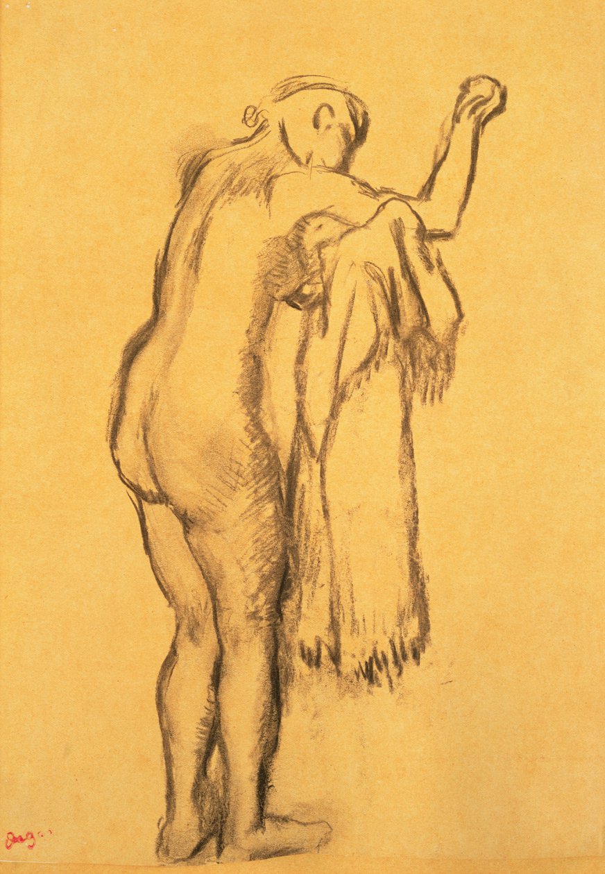 Bader Droogt Zichzelf Af door Edgar Degas