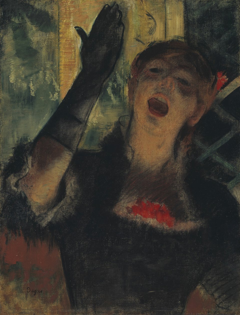 Café Zanger door Edgar Degas