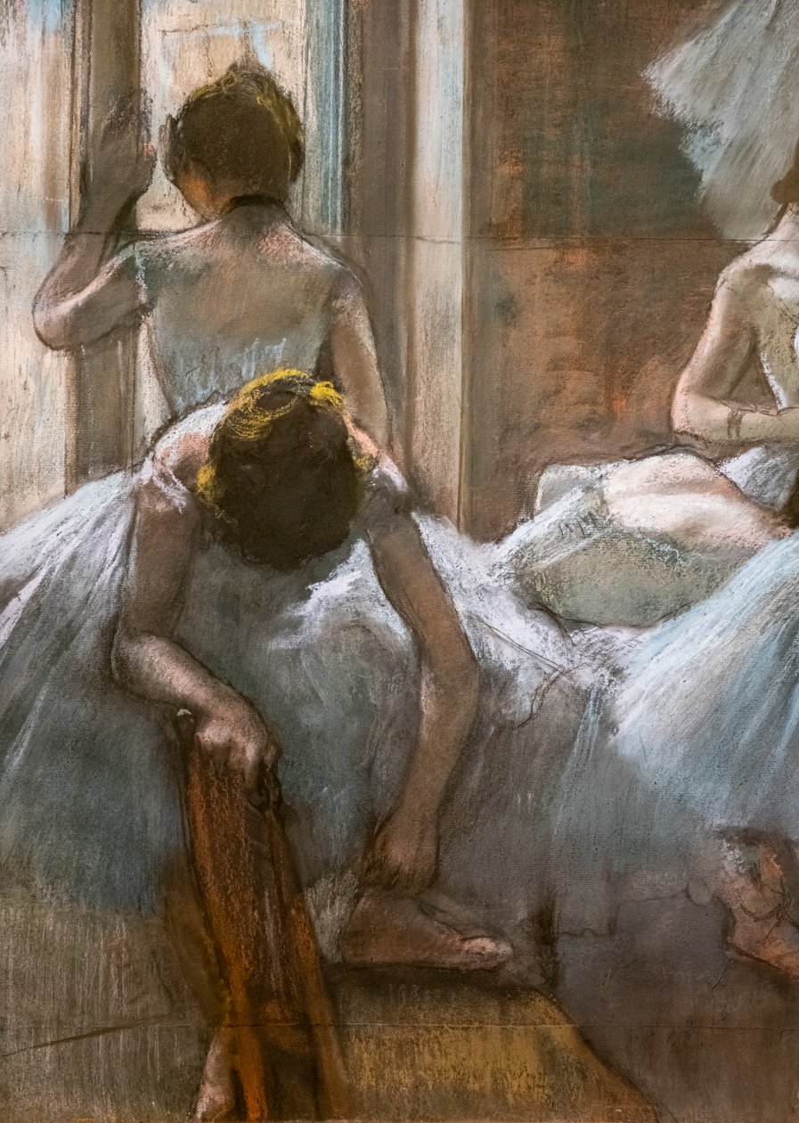 Dansers (detail) door Edgar Degas