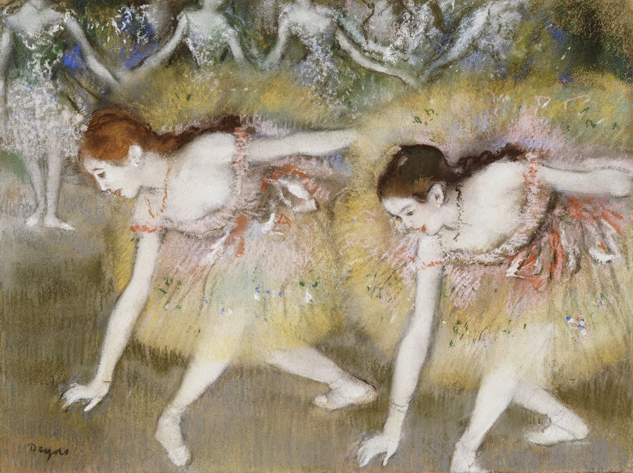 Dansers Buigen door Edgar Degas
