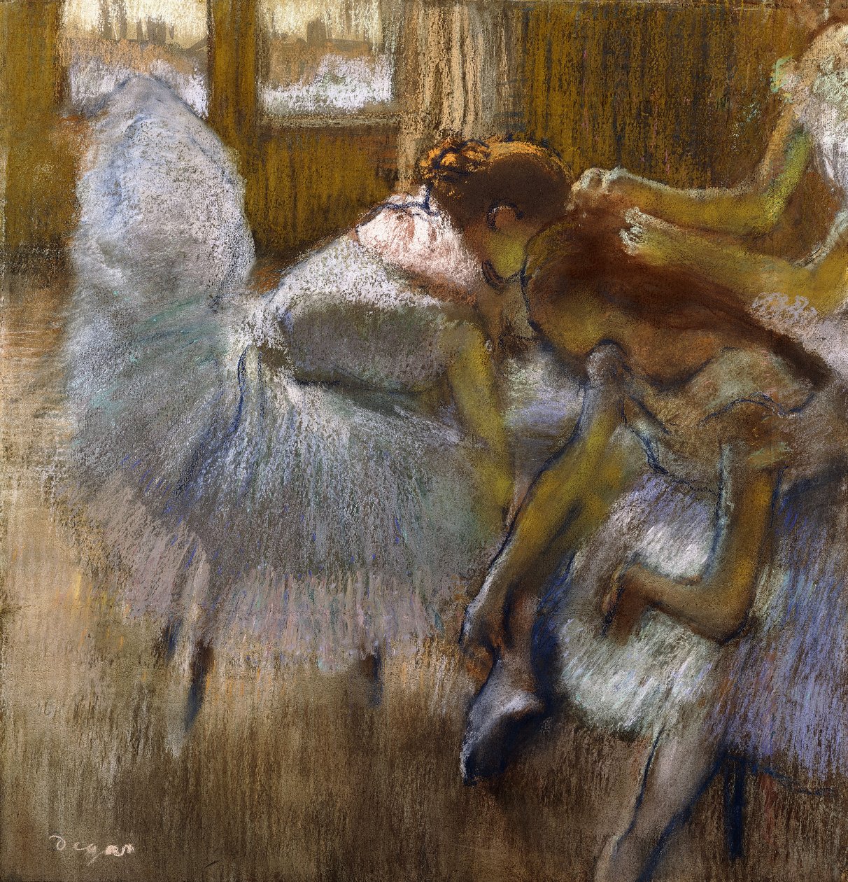 Dansers in rust, ca. 1885 door Edgar Degas