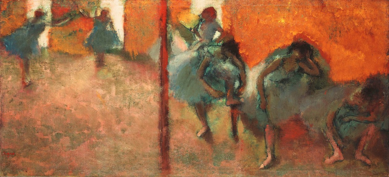 Dansers in een Studio, 1900-05 door Edgar Degas