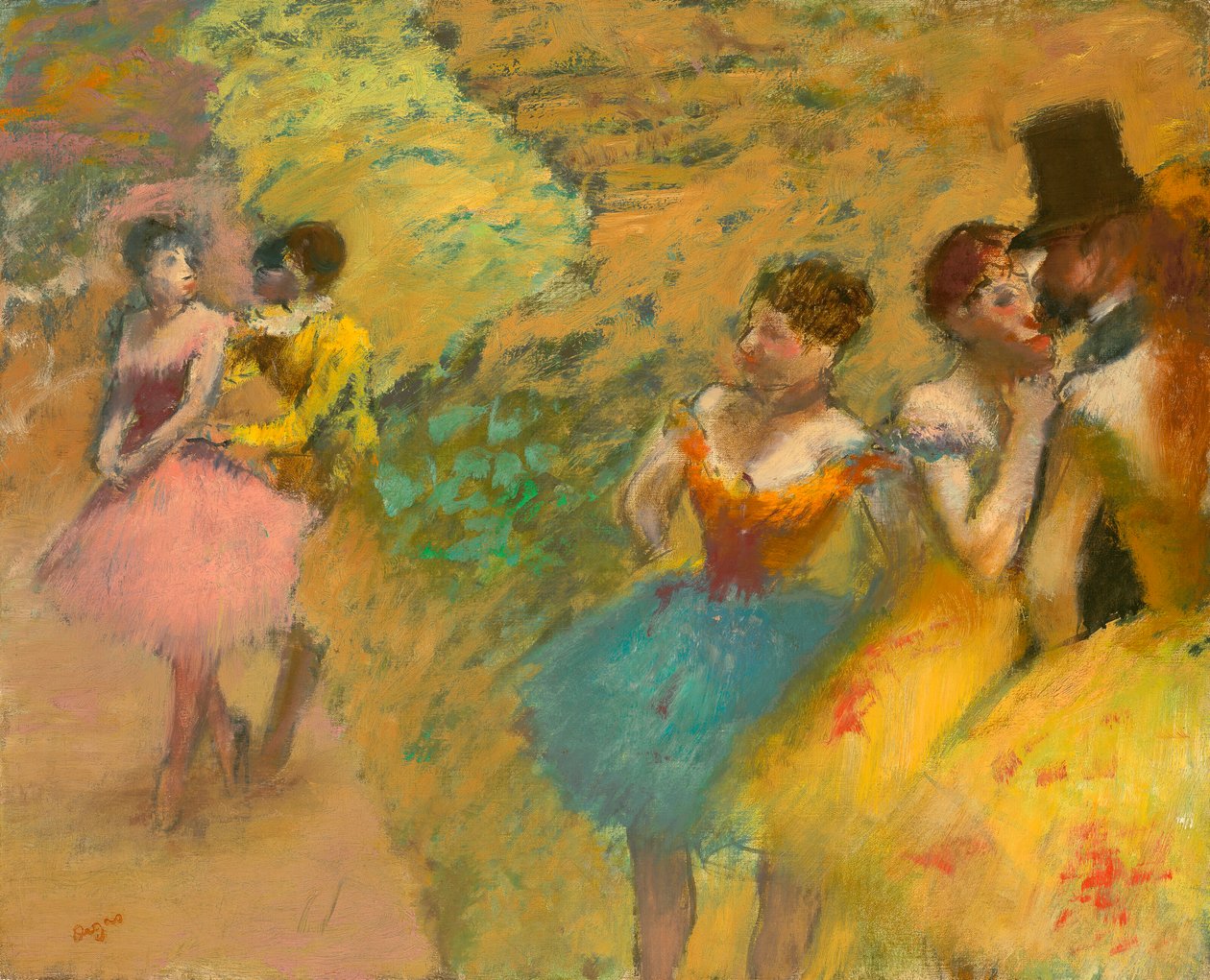 Dansers (Backstage bij de Opéra) door Edgar Degas