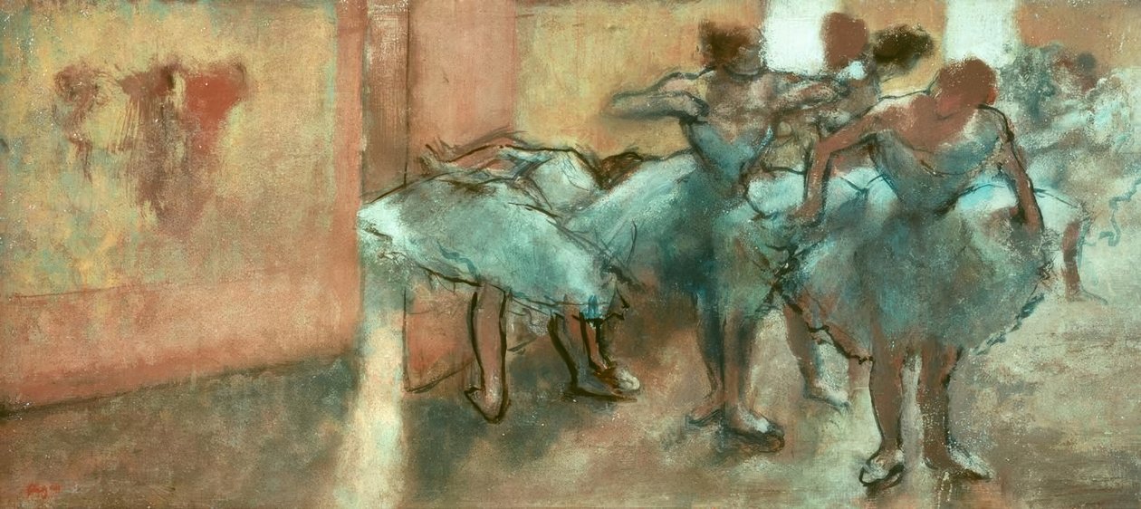 Danseressen in de Foyer door Edgar Degas