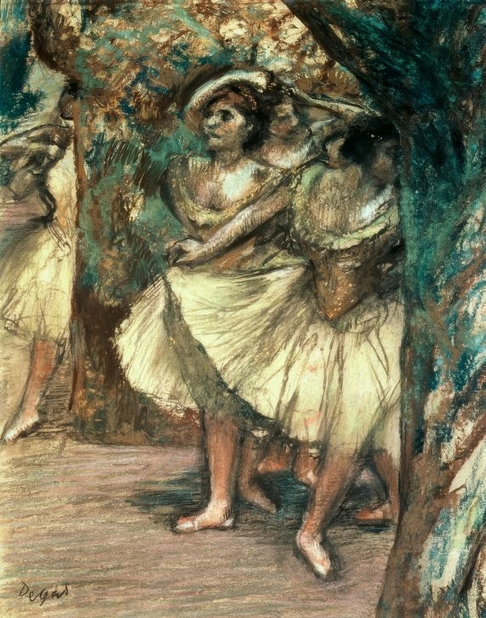 Danseressen in Groen door Edgar Degas