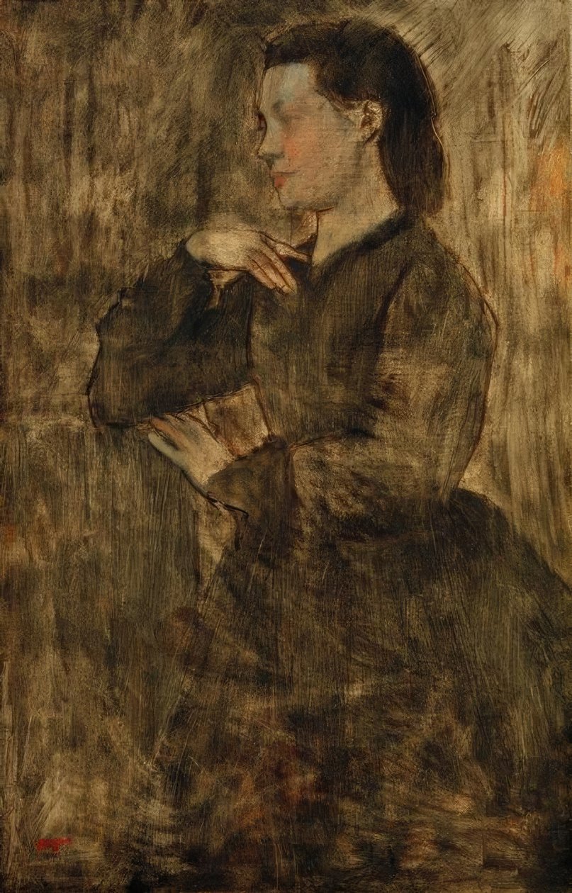 Vrouwenportret door Edgar Degas