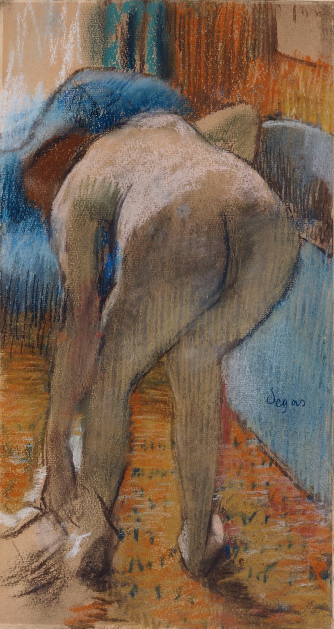 Uit het bad komen door Edgar Degas