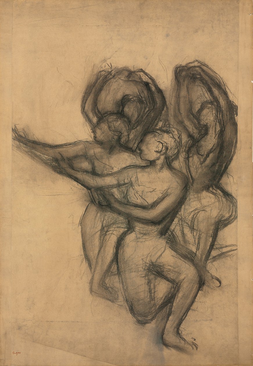 Groep Dansers, ca. 1895-1900 door Edgar Degas