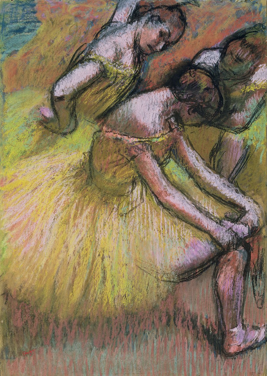 Groep van drie dansers door Edgar Degas